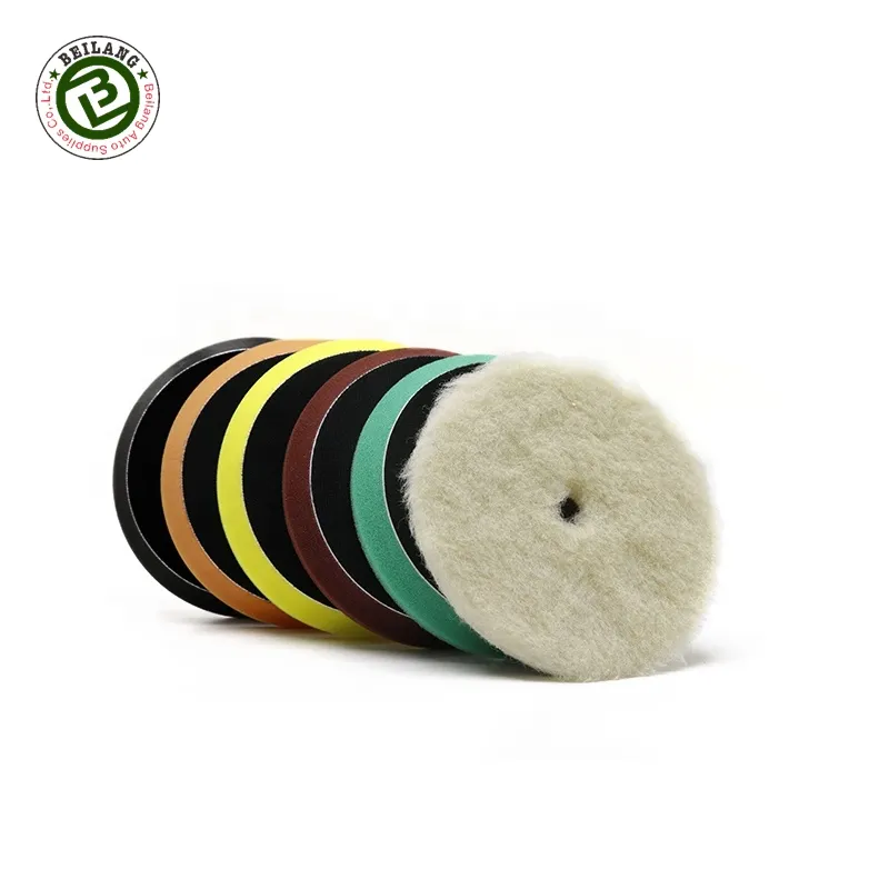 6 шт 5 дюймов машины, полироль для автомобиля, полировальные накладки из пеноматериала шерсти комплект для авто полировка