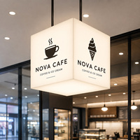 Boîte lumineuse LED grand format à rétroéclairage LED large surface avec cadre en aluminium SEG pour centre commercial