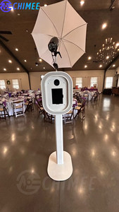 Portátil fácil de configurar tableta Selfie Cámara Photo Booth Beauty Oval acrílico espejo iPad Dslr Cámara Photo Booth Party Rental - Product Image 2