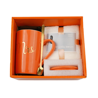 2025 meilleure vente nouvel an saint valentin noël promotionnel tasse serviette ensemble Souvenir mariage et anniversaire merci coffret cadeau ensemble