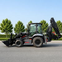 Chargeuse sur pneus FEIST 3CX 4x4 de 7,6 tonnes avec moteur Yuchai Diesel, équipement de construction avec commande PLC