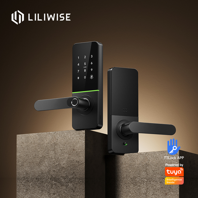 Liliwise Cerraduras Digitales Smart Wifi Door Lock Tuya Ttlock Serrure Electronique Smart Deadbolt Waterproof Smart Lock