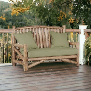 Sofá de Bambú Ecológico Hecho a Mano, de Lujo, para Exteriores, de 2 Plazas, Estilo Moderno, para Sala de Estar, Jardín, Terraza, Diseño Simple - Product Image 1