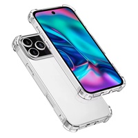 Coque de téléphone en TPU transparente de luxe pour iPhone 17 Pro Max AIR 15 PRO MAX Airbags conception anti-choc accessoire de téléphone portable