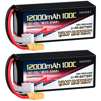 Vant 8S-HV Drone Batterie 12000mah 30.8V 100C 8S Lipo Batterie avec XT90S Plug Batteries pour Drones 7/10/13/15 Pouces FPV
