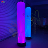 Publicité LED RVB Coloré Gonflable Pilier Gonflable Colonne Tube Gonflable Forcommercial Fête De Mariage Club Décoration
