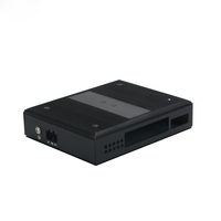 Boîtier de projet électronique en aluminium extrudé noir à double système personnalisé ISO9001, boîtier de petite taille pour amplificateur de puissance