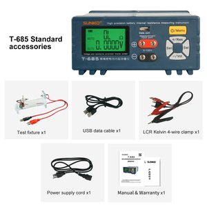 Máy kiểm tra điện trở chính xác cao SUNKKOT-685, máy dò điện trở trong và điện áp pin Lithium 18650 - Product Image 4