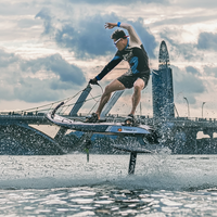 Planche de surf électrique en fibre de carbone de haute qualité, fabriquée en usine, puissante, vitesse maximale de 62 km/h