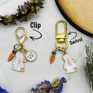 Décoration <span class=keywords><strong>de</strong></span> sac à main pour femme, en alliage, motif lapin avec goutte d'<span class=keywords><strong>huile</strong></span>, accessoire mignon pour sac à main, décoration métallique - Product Image 3