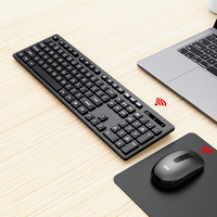 Ensemble Mini Clavier et Souris Sans Fil 2,4 GHz Personnalisé avec Rétroéclairage LED RVB Rechargeable Connexion USB Compatible avec Tablette PC Ordinateur Portable K12 en Stock