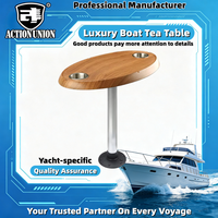 Table de thé pour yacht, Table basse, Bouée, Restaurant aquatique, Table ovale, Planche, Table à manger, Accessoires de bateau, Table ronde pour yacht