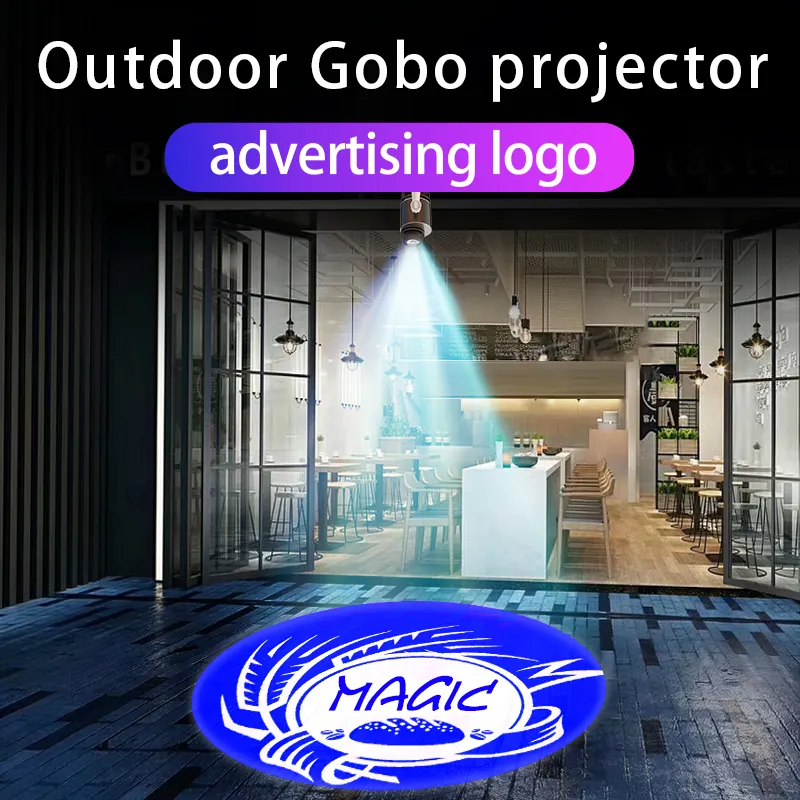 100W Led Logo Projector Licht Indoor Roterende Reclame Gobo Licht Reclame Logo Projector