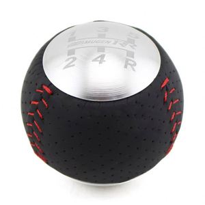 Xx Genuine Leather Aluminium Alloy Luxurious Black Red High Quality Universal Fit Portable Gear <b>Knob</b> Interior Accessory Model - Product Image 3