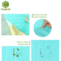 Ruang Tamu Kamar Tidur Latar Belakang Busa Bertekstur Putih Wallpaper Stiker Tahan Air Perekat Diri 3D Panel Dinding Dekorasi Interior