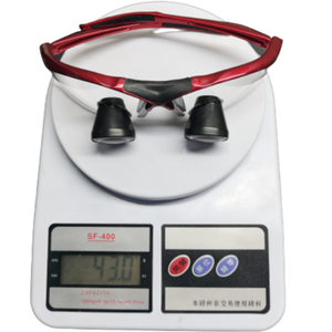 3.5X TTL歯科用顕微鏡、プラスチックフレーム付き歯科用拡大鏡、黒の医療用外科用ルーペ拡大鏡 - Product Image 1