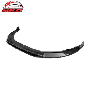 Lèvre de pare-chocs avant compatible avec Honda Accord 2023-2025 IKON V1 Style, imprimé fibre de carbone, PP 4 pièces, pièces auto de haute qualité, kit carrosserie - Product Image 5