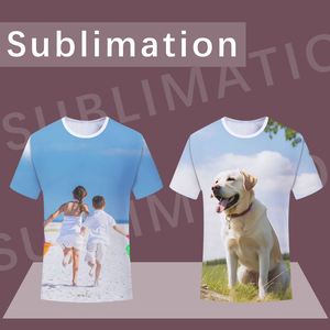 เสื้อยืดพิมพ์ลายสีสันสดใส 100% โพลีเอสเตอร์ สำหรับผู้ชายและผู้หญิง สั่งทำได้ พิมพ์ลายเต็มตัว ให้ความรู้สึกเหมือนผ้าฝ้าย - Product Image 2