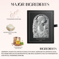 Nouvelle boîte de luxe personnalisée 3g, parfum solide longue durée aux notes d'agrumes, de rose, de vanille, de fruits et de fleurs, texture huileuse, baume parfumé