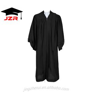 Túnica de Abogado y Vestimenta <span class=keywords><strong>Legal</strong></span> Tradicional Negra de Alta Calidad JZR para Jueces y <span class=keywords><strong>Abogados</strong></span> - Product Image 5