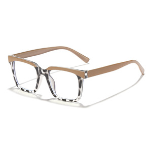Lunettes de lecture carrées 2025, lunettes de créateur de luxe pour femmes, lunettes de soleil rose léopard, optique 0 degré, lunettes anti-lumière bleue pour femmes - Product Image 6