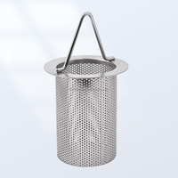 Silinder Filter Berlubang yang Dapat Digunakan Kembali dari Baja Tahan Karat 304 316 yang Disesuaikan dengan Inti Saringan untuk Filter Cairan Industri.