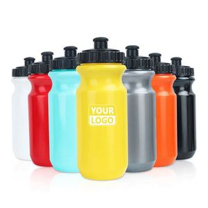 Bouteille d'eau personnalisée réutilisable sans BPA, à presser, pour le vélo, la randonnée, le cyclisme, 550 ml/750 ml, en plastique PE, bouteille d'eau de sport - Product Image 1