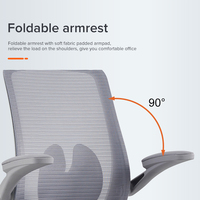 Chine Mobilier de bureau mi-dossier inclinable chaise d'ordinateur appui-tête réglable tissu cuir pour personnel bureau Pass BIFFMA