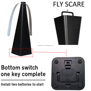 Запатентованный портативный вентилятор для защиты от насекомых, черная настольная Крытая/уличная муха, репеллент от комаров, эффективный страх для пикников и ферм - Product Image 3