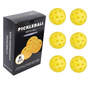 Pickleball <b>Match</b> Ball 74mm 40 Holes Usapa Approved Training Balls 6 Pcs High Performance - Product Image 2