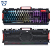 Set de Teclado y Ratón para Juegos K33 con Cable, 104 Teclas, Conexión USB, Diseño Ergonómico, Negro, 1200 DPI, Teclas Multimedia