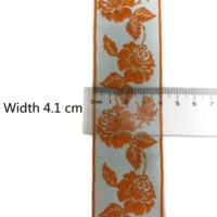 Sangle de guitare personnalisée de style ethnique, motif floral exotique, sangle en jacquard 100% polyester