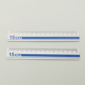 Großhandel <span class=keywords><strong>China</strong></span> Office Metal Straight Aluminium 15cm Lineal Promotion Custom Logos Drucken Metall Lineale für die Schule - Product Image 2