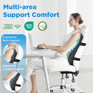 Coussin de soutien lombaire ergonomique en mousse à mémoire de forme, dossier réglable pour voiture et bureau, soulagement des douleurs lombaires - Product Image 3