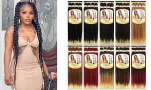 Cheveux à Tresser Retardateurs <span class=keywords><strong>Prix</strong></span> Bas de l'Usine de Xuchang, EZ Tresse Pré-étirée 52" 3X 6X, Rallonges Capillaires en Fibre Spetra pour Personnes Noires - Product Image 5