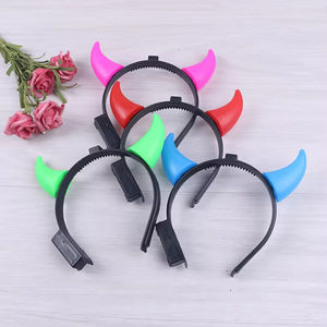 Serre-tête LED pas cher avec cornes de diable pour Halloween, serre-têtes lumineux qui brillent dans le noir, accessoires de fête, <span class=keywords><strong>concert</strong></span>, Halloween - Product Image 3