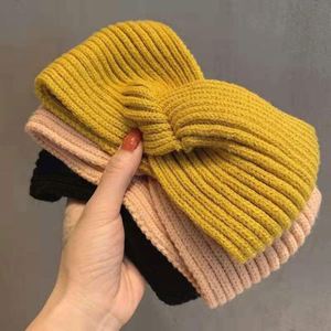 Serre-têtes d'hiver en tricot élastique pour femmes, accessoires pour cheveux, nœuds, vente en gros, serre-têtes de luxe au crochet pour filles et dames - Product Image 4