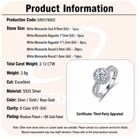 Bague de fiançailles en argent sterling 925 avec halo de moissanite taille ovale, plaqué or vermeil, bijoux fins personnalisés pour femmes, vente en gros, fabricant
