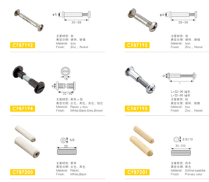 Fixations auto-serrantes pour <span class=keywords><strong>assemblage</strong></span> de meubles, bande de clous 4/6/8 mm, quincaillerie en alliage de cuivre zingué - Product Image 4