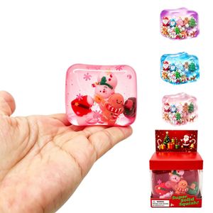 Cube anti-stress souple de Noël à remontée lente, figurine miniature, jouet de compression pour soulager le stress, promotion de Noël - Product Image 2