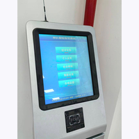 Borne de distribution de tickets tactile autonome pour intérieur, avec animation, en acier laminé à froid épais, compatible avec les systèmes d'appel de file d'attente