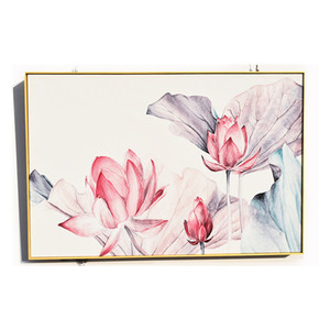 Bingkai Floating Kanvas Dekoratif, Bingkai Floater Kanvas Kayu Hitam Putih Profil Sempit 60X90Cm - Product Image 1