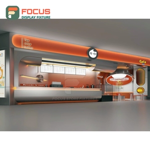 Boutique Coffee Merchandise Display Rack Open <b>Shelf</b> Layout Cup Lid Display Area Roastery Product Display Rack - Product Image 6