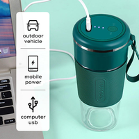 USB-oplaadbare, batterij-aangedreven automatische citruspers van roestvrij staal, handzaam, mini, draagbaar, huishoudelijk, laag geluidsniveau, krachtig