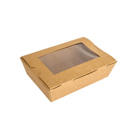 Boîte à fast-food personnalisée en carton kraft brun