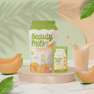 Leche de Belleza Premium en Polvo con Sabor a Fresas y Crema, Suplemento de Colágeno en Caja, Complemento para Otras Bebidas - Product Image 3