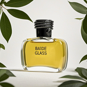 Factory Clear Perfume <b>Spray</b> <b>Bottle</b> <b>Empty</b> Crimp Rectangle 50ml Glass Flat Perfume <b>Bottle</b> with Gold Cap - Product Image 2