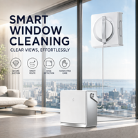 ECOVACS WINBOT W2 PRO OMNI Robot nettoyeur de vitres électrique sans balais contrôlé par application pour usage domestique, hôtelier et extérieur