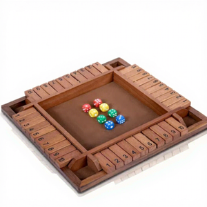 <span class=keywords><strong>Jeu</strong></span> de dés classique et populaire Shut <span class=keywords><strong>the</strong></span> Box à 4 faces et 10 chiffres, pour 2 à 4 joueurs, interactif parent-enfant, jeux de famille - Product Image 6