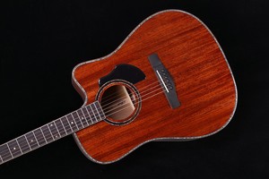 Guitare acoustique Dreadnought entièrement massive, épicéa et acajou, finition brillante, frettes rondes, directement de l'usine, excellent rapport qualité-prix - Product Image 5